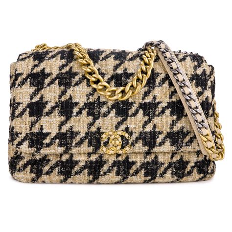 chanel beige tweed bag|Chanel tweed bag 2020.